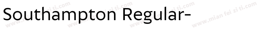Southampton Regular字体转换